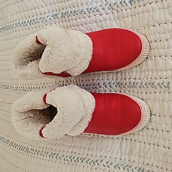 ROR OAT booties  size  39 red  with zebra accents - Picture 2 of 13